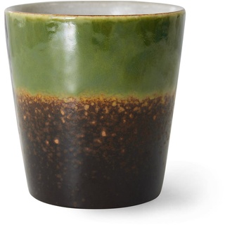 HKliving - 70's Kaffeebecher, 180 ml, algae