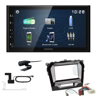 Kenwood DMX129DAB   Autoradio für Suzuki Vitara piano black