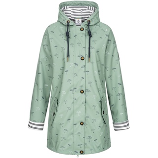 Regenjacke DEPROC ACTIVE "Friesennerz WIZZARD PEAK WOMEN UMBR" Gr. 36 (S), grau Damen Jacken Regenjacken Anoraks auch in Großen Größen erhältlich