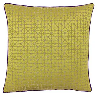 Paoletti Pimlico FEATH CUSH 45X45 GLD/PUR, Gold, 45x45cm
