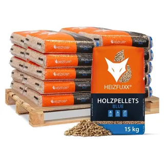 Heizfuxx Holzpellets 15 kg x 20 Sack 300 kg Palette