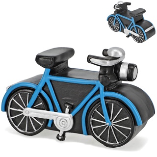 Spardose Verschiedene Modelle wählbar mit Verschluss - aus Kunstharz/Polyresin Fahrrad/Bike - E-Bike - 16 cm - stabile Sparbüchse - Sparschwein - fü..