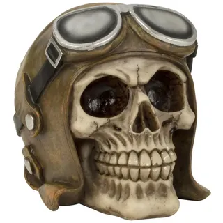Mel-O-Design Dekofigur Halloween Totenkopf verschiedene Motive (1 St) beige 11 cm x 13 cm x 13 cm