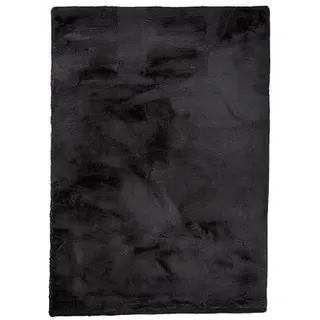 Hochflor Teppich - Comfy Supreme Schwarz - Herrlich fluffy - 230x330cm | Plain - Classic - Living room - Fellteppich