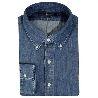 Ralph Lauren Langarmhemd Blau M