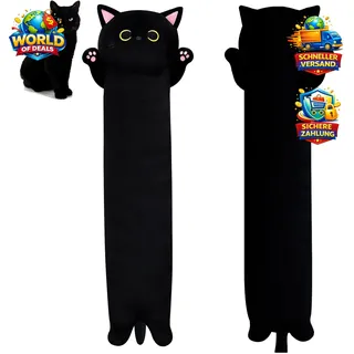 Katzen Plüsch Körperkissen 60cm Kuscheltier Kawaii Sofakissen Geschenk Kinder