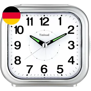 Seniorenwecker Extra Deutlich Analog Quarz Ohne Ticken Große Zahlen Extra Lautes