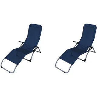 DEGAMO Sylt Kippliege 185 x 58 x 94 cm Blau