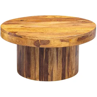 FineBuy Couchtisch Sheesham Braun 60 x 30 cm