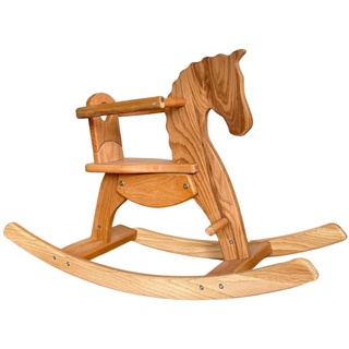 Jamso Design hochwertiges Schaukelpferd Ella Holzpferd Buchenholz Pferd Schaukeltier Babyschaukel Taufgeschenk Haflinger Rocking Horse
