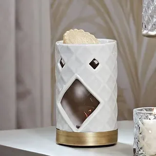 Langham Faceted Punched Ceramic - Duftlampe