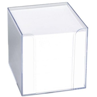 Zettelbox transparent, König & Ebhardt, 9.5x9.5x9.5 cm