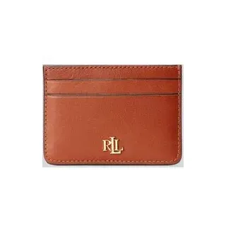 Portemonnaie aus echtem Leder mit 4 Kartenfächern, Cognac, 1