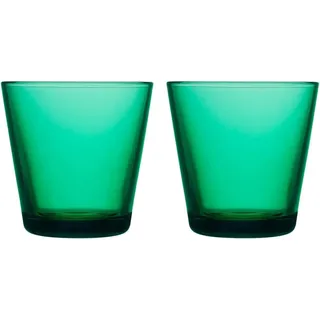 Iittala Kartio Trinkglas, 2er-Set, 21cl, Emerald Grün, Limited Edition