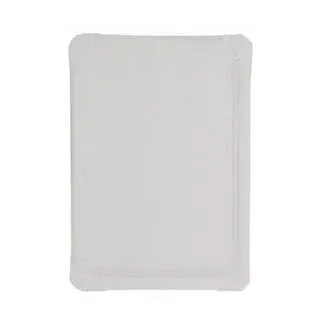 Teller rechteckig aus biologisch abbaubarer Pappe, unbeschichtet, Maße: 10x16 cm - 250 Stück