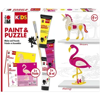 Marabu KiDS Little Artist, Flamingo & Einhorn,