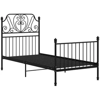 vidaXL 90 x 200 cm Schwarz