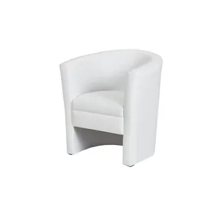 None Cocktailsessel BAKIRA Kunstleder 73 x 78 x 60 cm Weiß