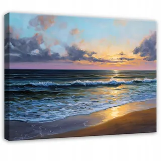 LEINWANDBILD Strand Meer Blau 120x80 cm