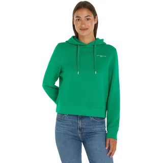 Tommy Hilfiger Damen Hoodie Logo Hoodie mit Kapuze, Grün (Olympic Green), L - L