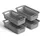 ProHome 0 7L mit Griffen 20 x 10 x 5 schwarz