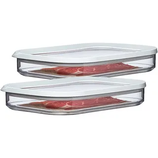 Mepal Modula rechteckig weiß 0,55 l 2-teiliges Set
