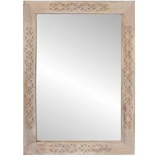vidaXL Badezimmer Spiegel 70 x 50 cm Weiß