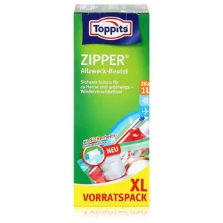 Toppits 28 Toppits Gefrierbeutel ZIPPER 1,0 l