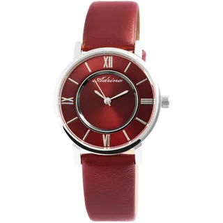 Excellanc Adrina Damen Armbanduhr aus Kunstleder, Armband 23 cm, Gehäuse 32 mm mit Mineralglas, Quarzwerk, Dornschließe, einfaches ablesen, Damenuhr für Frau, Teenager oder Oma