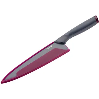 Tefal Fresh Kitchen Allzweckmesser 20 cm Schwarz/Dunkelrot