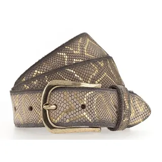 B.belt Damengürtel Leder Goldfarben 95