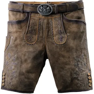 Country Maddox Maddox Trachtenshorts Horn dunkelbraun 54