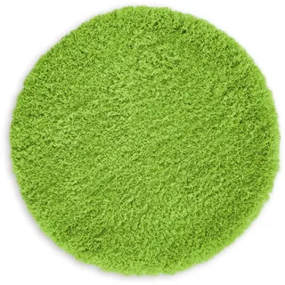 WohnDirect Premium Badematte RUND Einzeln zum Set kombinierbar • Badvorleger Duschmatte • rutschfest & Waschbar • Badteppich, Badezimmerteppich Grün • ca 71 cm Rund