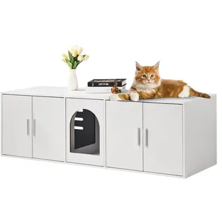 Vevor Katzenschrank 1,47 x 0,46 x 0,45 m Weiß