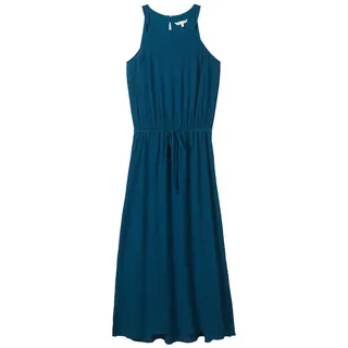 TOM TAILOR Damen Neckholder Maxikleid, blau, Uni, Gr. 34