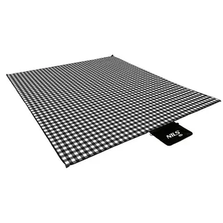 OEM Picknickdecke schwarz/weiß 200 x 200 cm