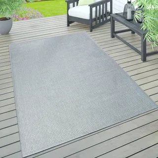 Paco Home Timber 125 Outdoor-Teppich 60 x 100 cm Grau