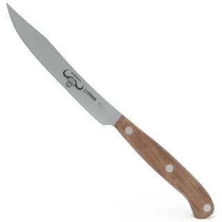 Giesser seit 1776 - Made in Germany - Steakmesser Olivenholz, Klinge 12 cm, PremiumCut Steak No 1, rostfrei, deutsches Grillmesser scharf