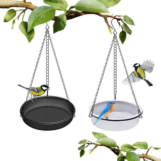 Vogeltränke Hängend Garten, Vogeltränke Winterfest, Metall Vogelfutterspender, Vogelbad Hängend Balkon, Wassertränke Für Vögel, Vogeltränke Zum Aufhängen, Vogelfutterhaus, Futterstation Vögel
