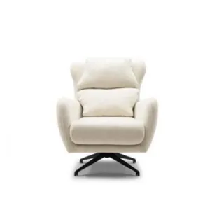 JVmoebel Loungesessel Beiger Ohrensessel mit verstellbarer Lehne und hochwertiger Polsterung (Packung, 1-St., Sessel), Made in Europa beige
