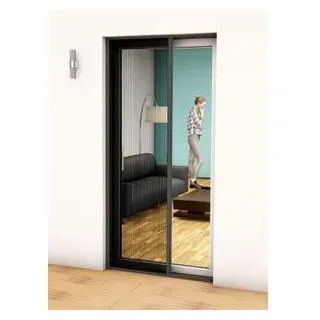 Hecht Alu Plissee Tür Professional 125 x 220 cm anthrazit