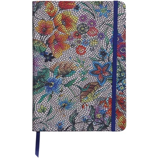 Clairefontaine 400120C Notizbuch mit Softcover, DIN A5, ideal für Ihre Notizen, trendig und robust, 72 Blatt, liniert, 1 Stück, mit Blumenmotiven