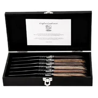 Laguiole Style de Vie Steakmesser, Braun, Holz, 23 cm, Essen & Trinken, Besteck, Messer