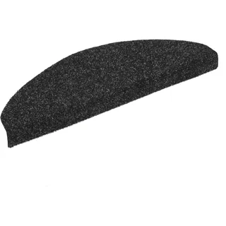 homiuse 15-TLG Selbstkleb. Treppenmatten Nadelvlies 65x21x4 cm Schwarz Treppenstufen Matten Modern Stufenteppich Stufenmatten Innen Treppenstufen Antirutsch Treppenstufen Schutz Warm & Komfortabel