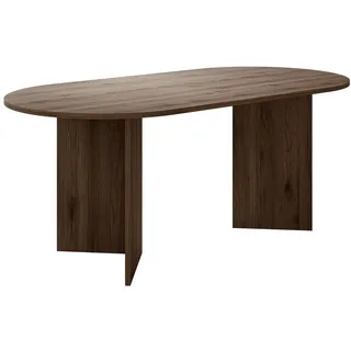 MIRJAN24 Esstisch Gelizo 22 mm, 185x90x75 cm braun