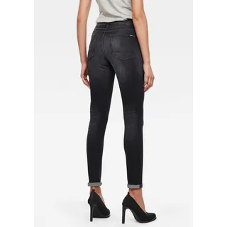 Skinny-fit-Jeans G-STAR RAW "3301 High Skinny" Gr. 27, Länge 32, schwarz (worn in coal (black)) Damen Jeans Röhrenjeans High-Waist-Form