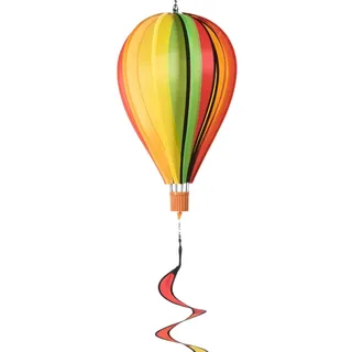 CIM Windspiel - Satorn Balloon Twister Fruits - wetterbeständig - Ballon: Ø23cm x 37cm, Korb: 4cm x 3.5cm, Spirale: Ø10cm x 75cm - inklusive Aufhängung - Geschenkidee
