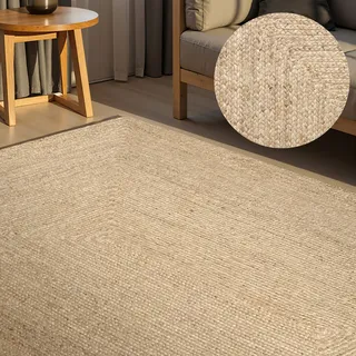HANSE HOME Juno Juteteppich 60 x 90 cm Beige/Weiß