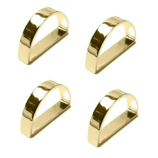 Buhdjfnke Modische Serviettenschnalle, Serviettenhalter, D-Förmiger Serviettenring, Serviettenschnalle, Einfacher Serviettenring, Gold