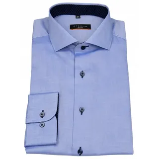 Eterna Businesshemd Slim Fit stark tailliert bügelfrei Kentkragen blau 38